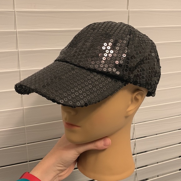 Gazzaz Black Sequin Cap - Picture 5 of 17